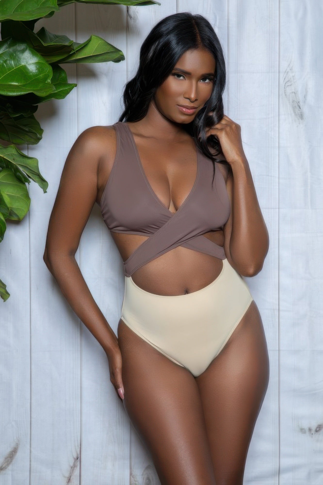Mia Color Block One-Piece Swimsuit