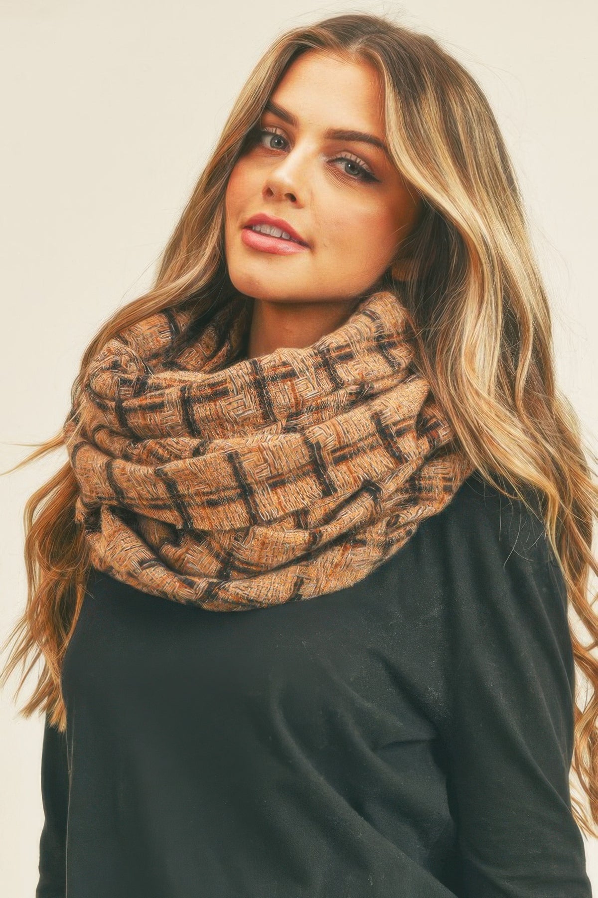 Plaid Infinity Scarf - DaTrendStore