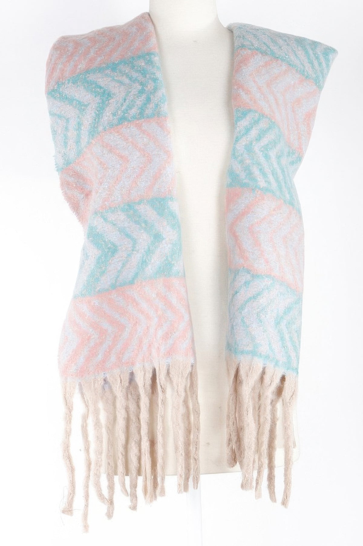 Two Toned Fringe Scarf - DaTrendStore