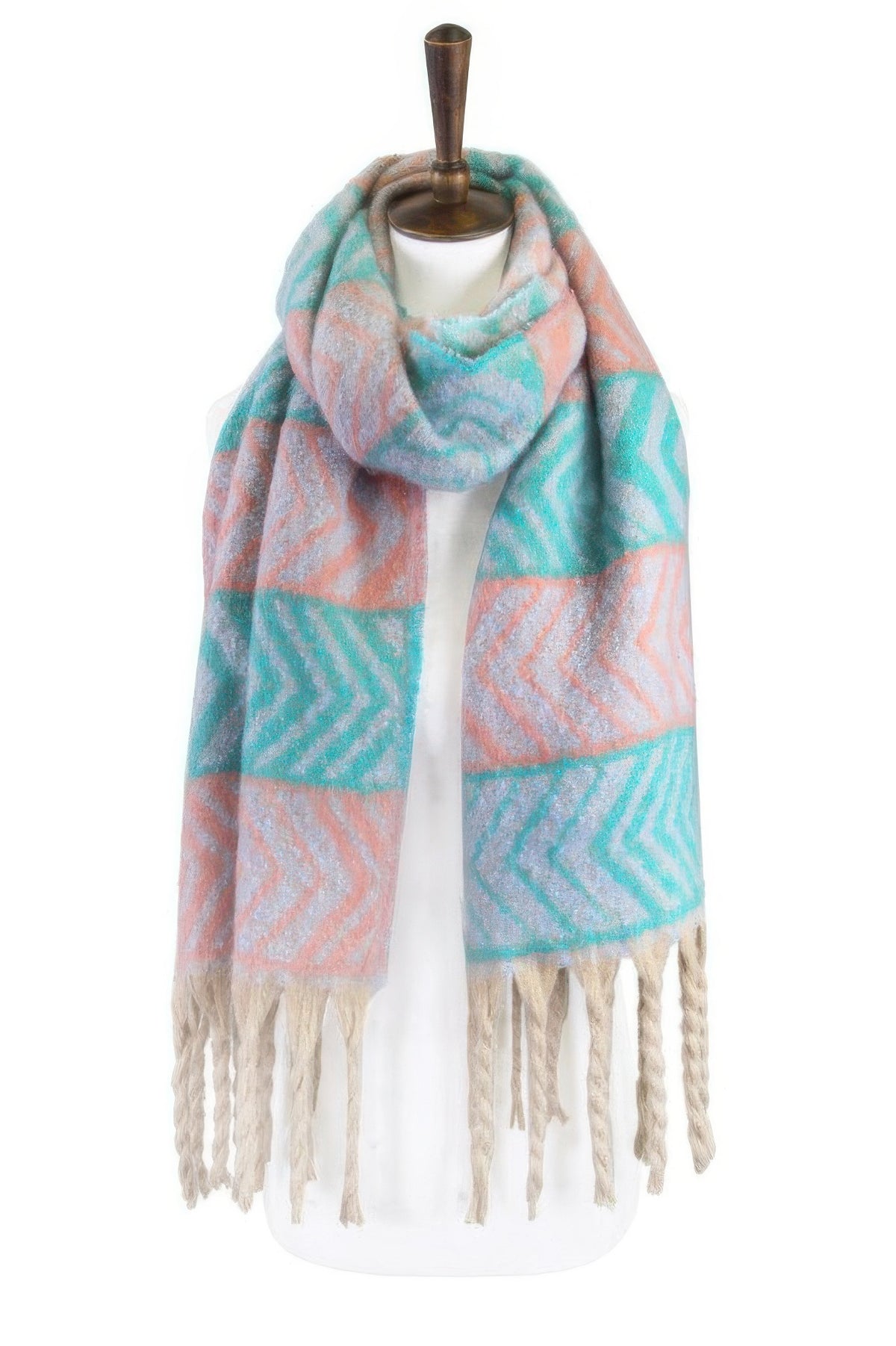 Two Toned Fringe Scarf - DaTrendStore