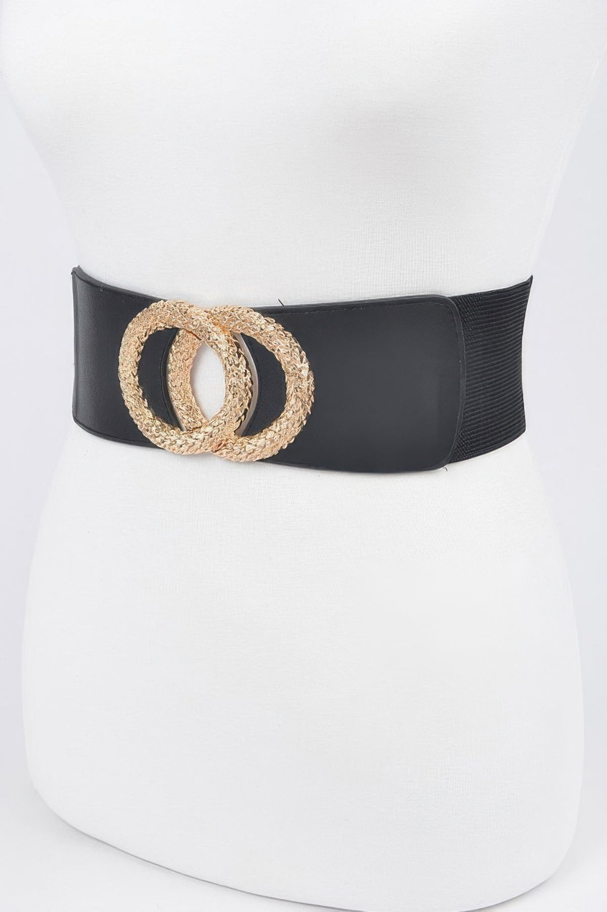 Big Metal Buckle Elastic Belt