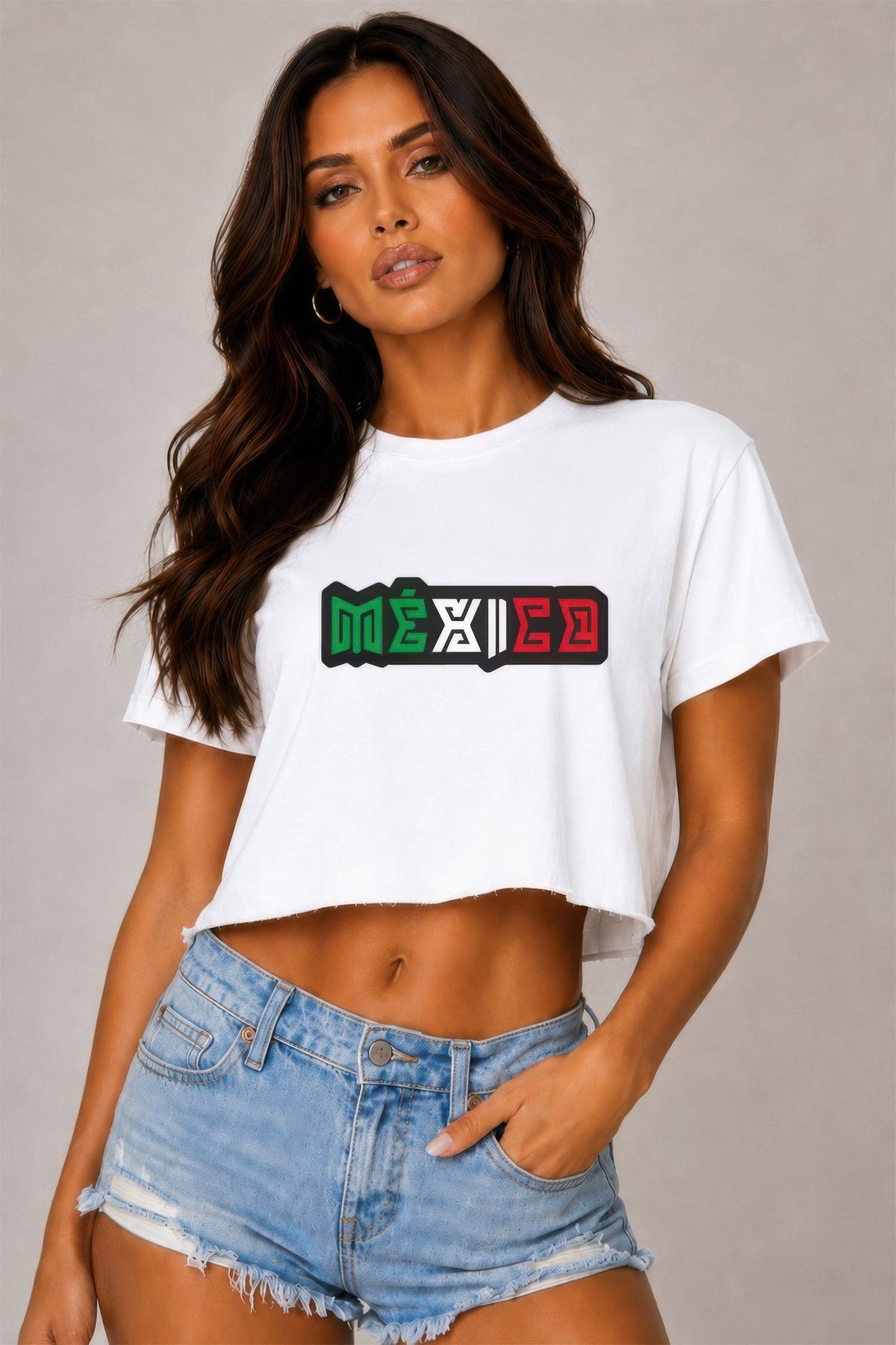 Short Sleeve Cotton Mexico Print Shirt - Style 2