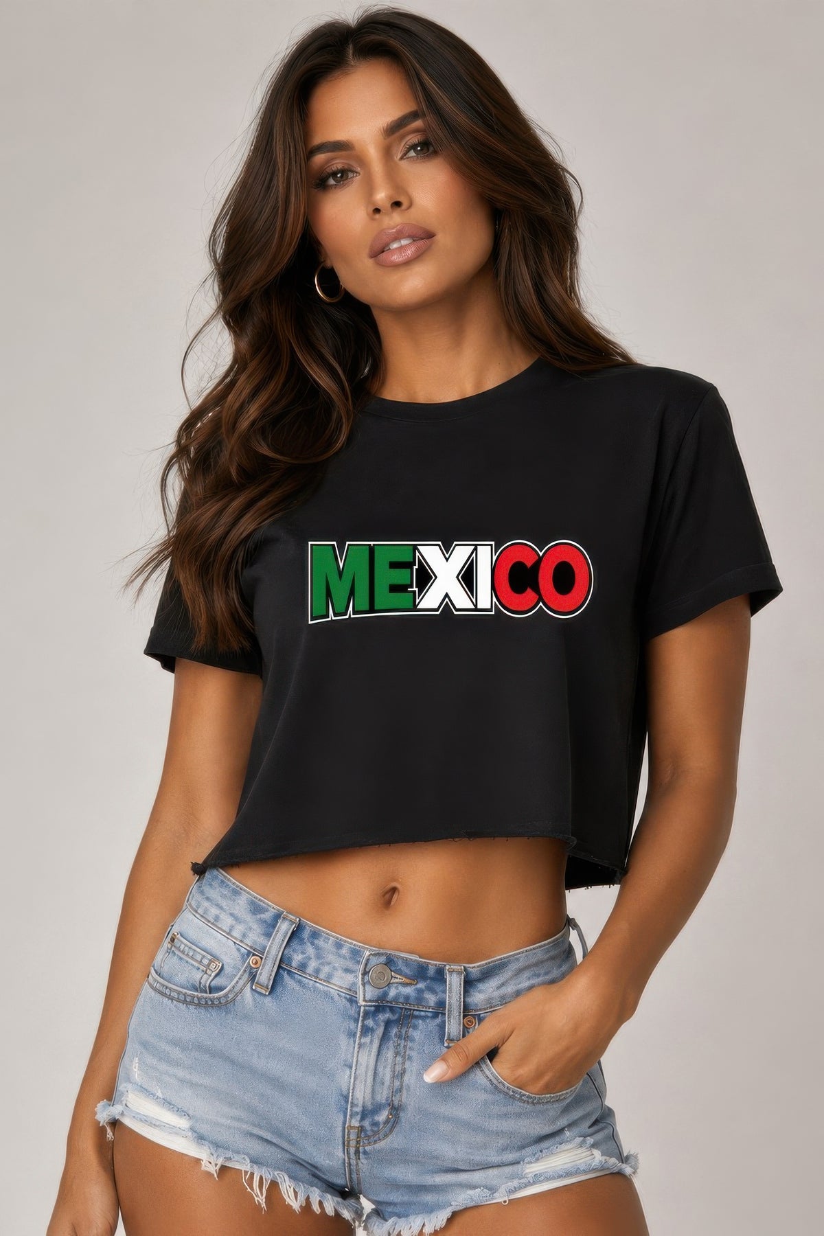 Short Sleeve Cotton Mexico Print Shirt - Style 7