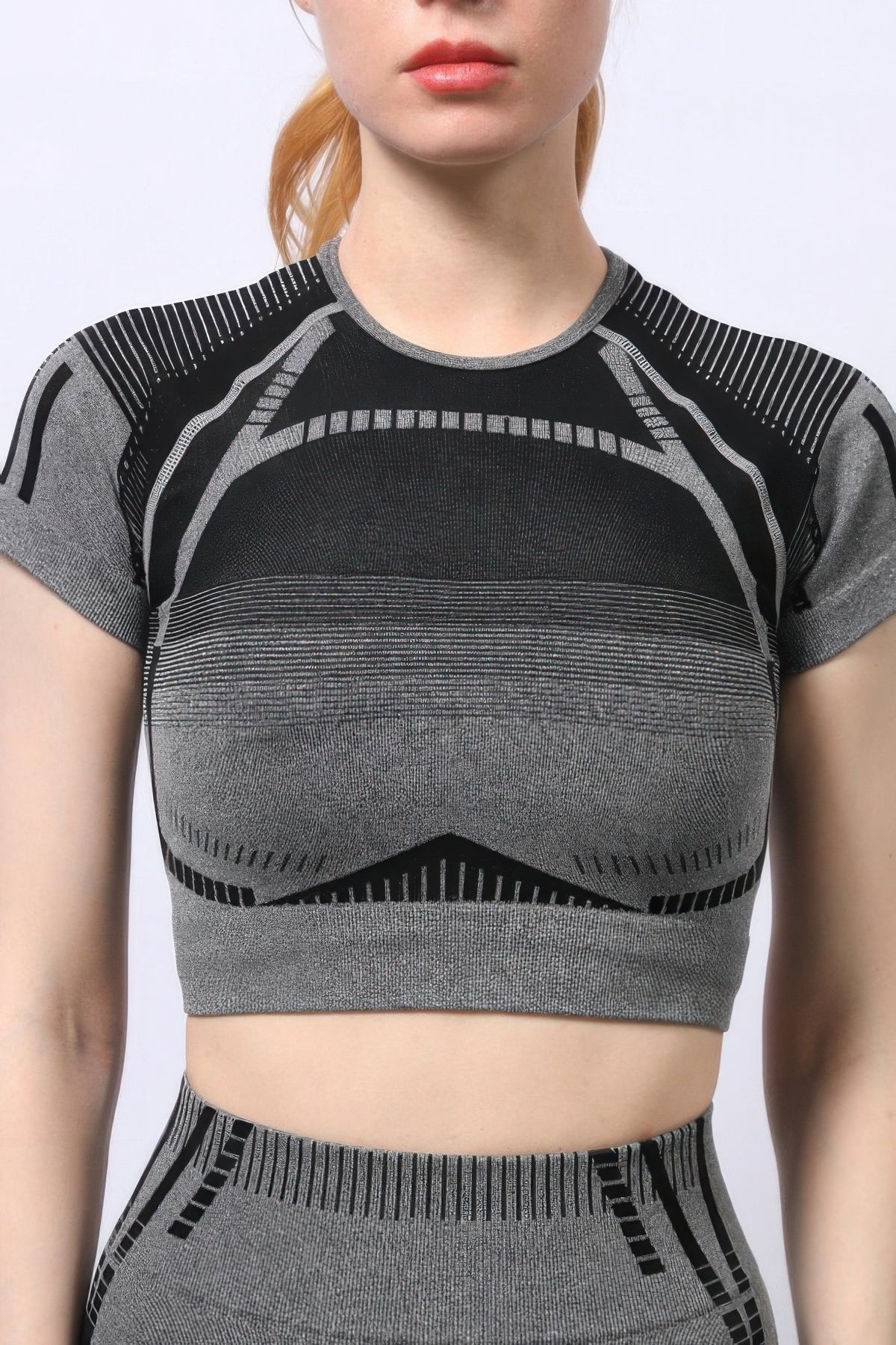 Seamless Short Set in Grey