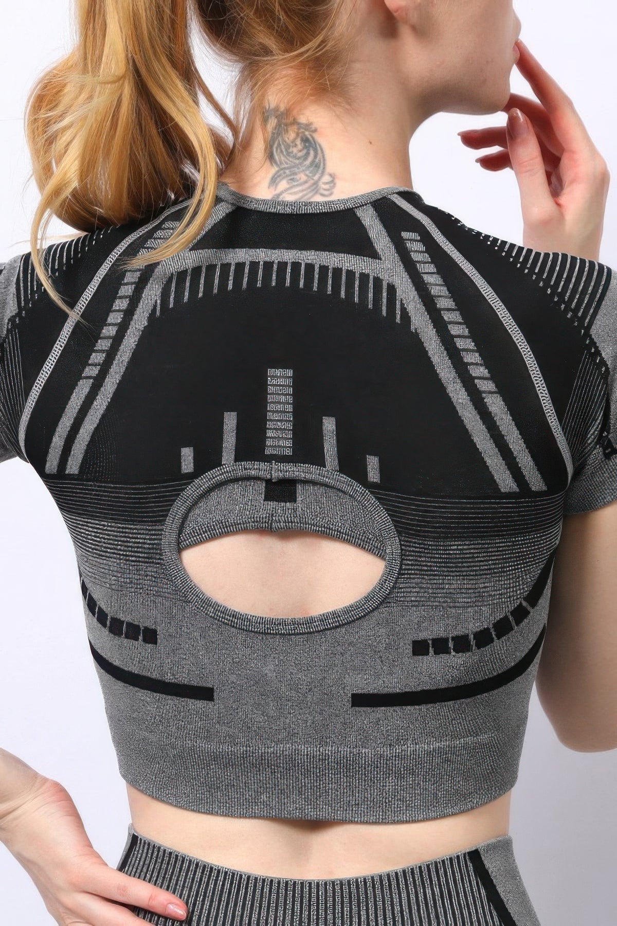 Seamless Short Set in Grey
