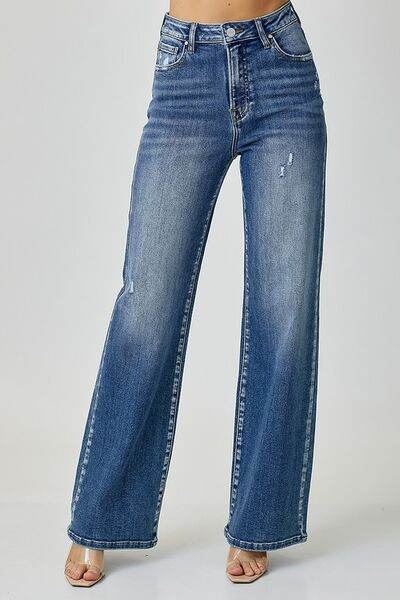 RISEN High Waist Jeans with Pockets - DaTrendStore.Com