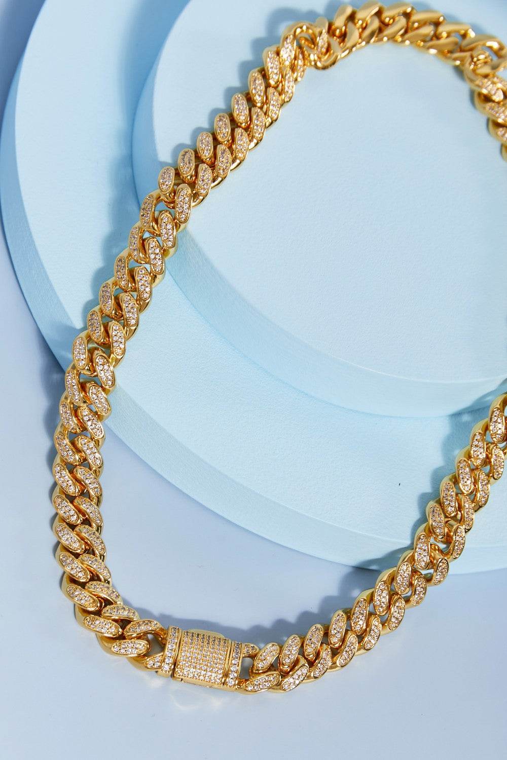 Brass Curb Chain Necklace - DaTrendStore.Com