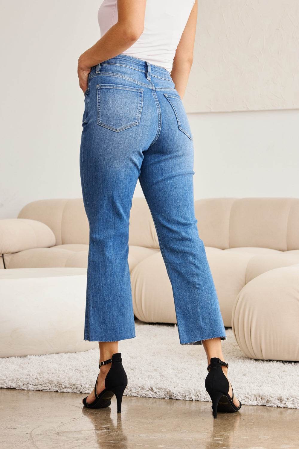 RFM Mini Mia Full Size Tummy Control High Waist Jeans - DaTrendStore.Com