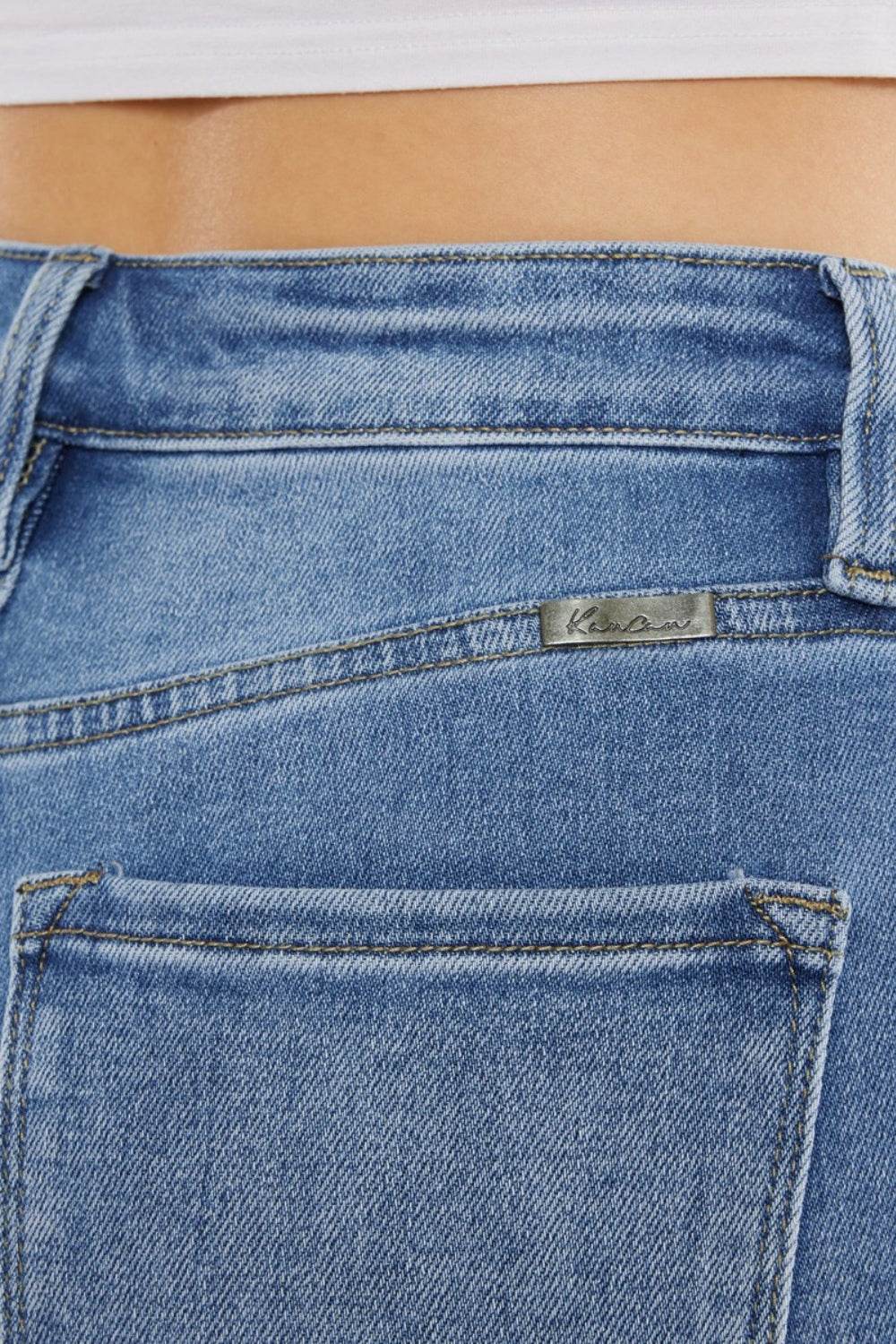 Kancan Full Size Cat's Whiskers High Waist Jeans - DaTrendStore.Com