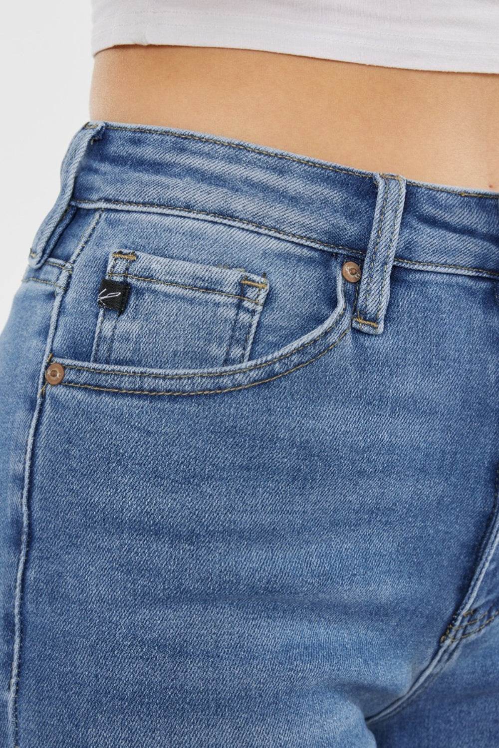Kancan Full Size Cat's Whiskers High Waist Jeans - DaTrendStore.Com