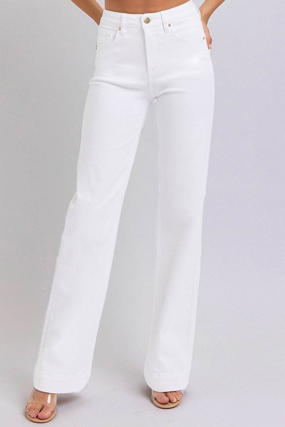 RISEN Full Size High Waist Straight Jeans - DaTrendStore.Com