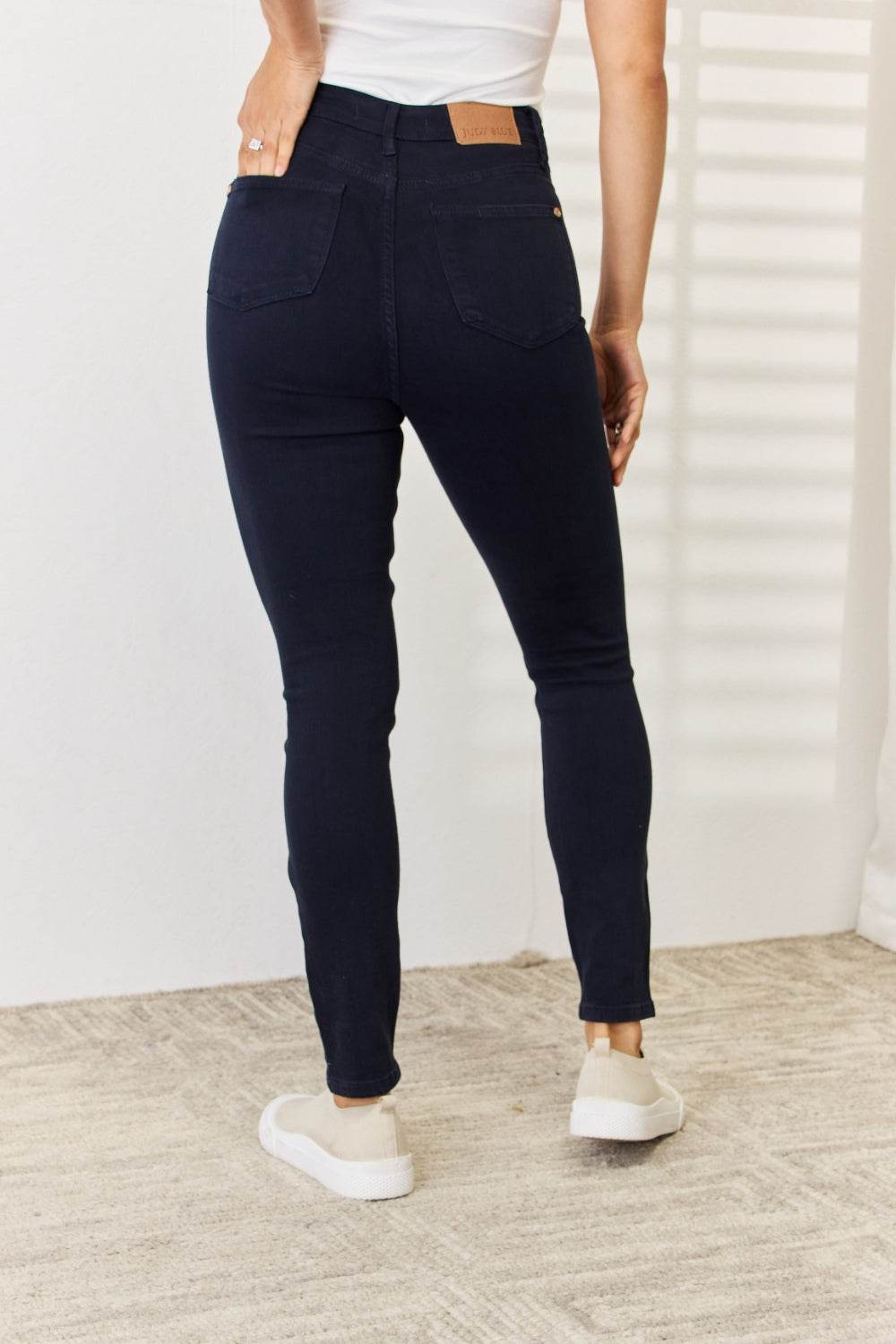 Judy Blue Full Size Garment Dyed Tummy Control Skinny Jeans - DaTrendStore.Com