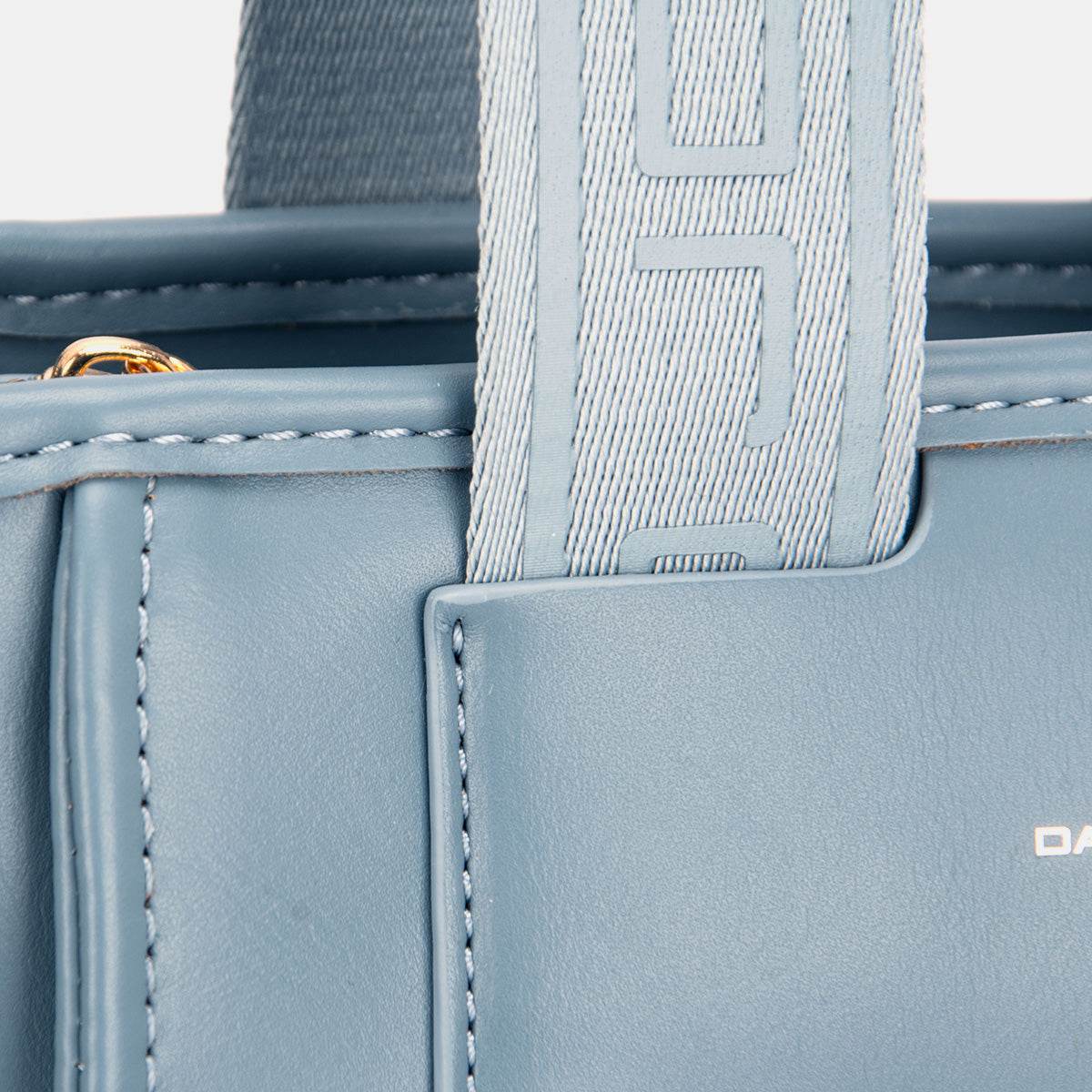 David Jones Small Handbag with Embossed Pattern Handles - DaTrendStore.Com