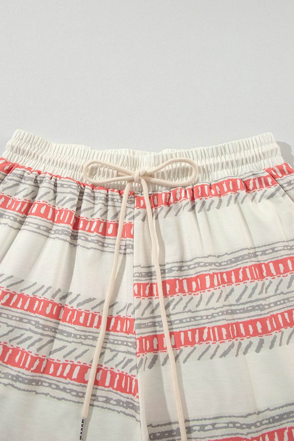 V-Neck Sleeveless Top and Drawstring Shorts Set - DaTrendStore.Com