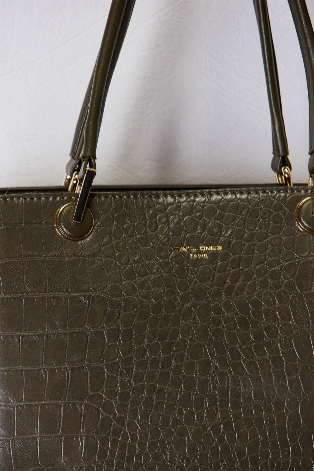 David Jones Texture PU Leather Handbag - DaTrendStore.Com