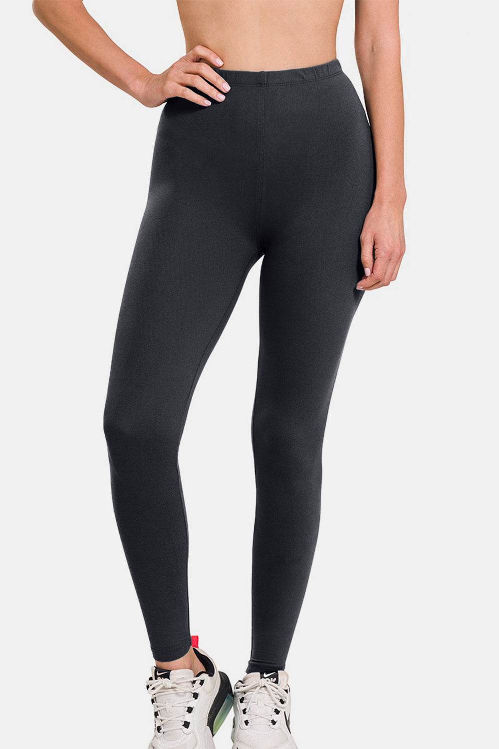 Zenana Premium Microfiber High Waist Leggings - DaTrendStore.Com