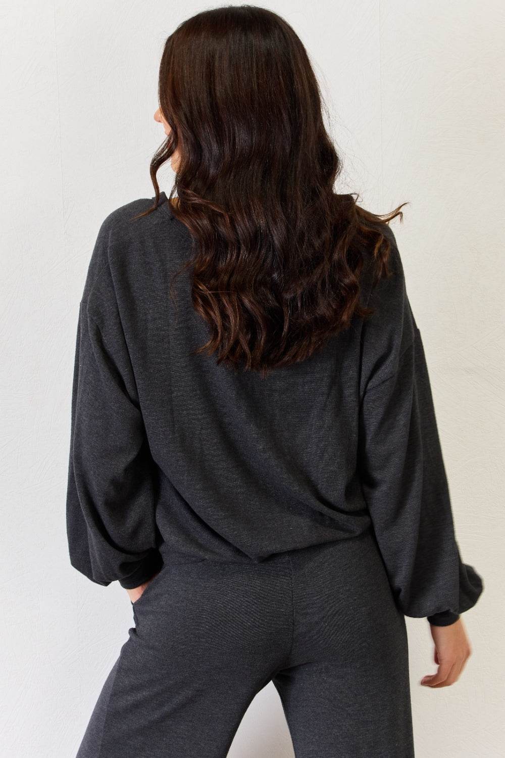 RISEN Ultra Soft Button Up Long Sleeve Lounge Cardigan - DaTrendStore.Com