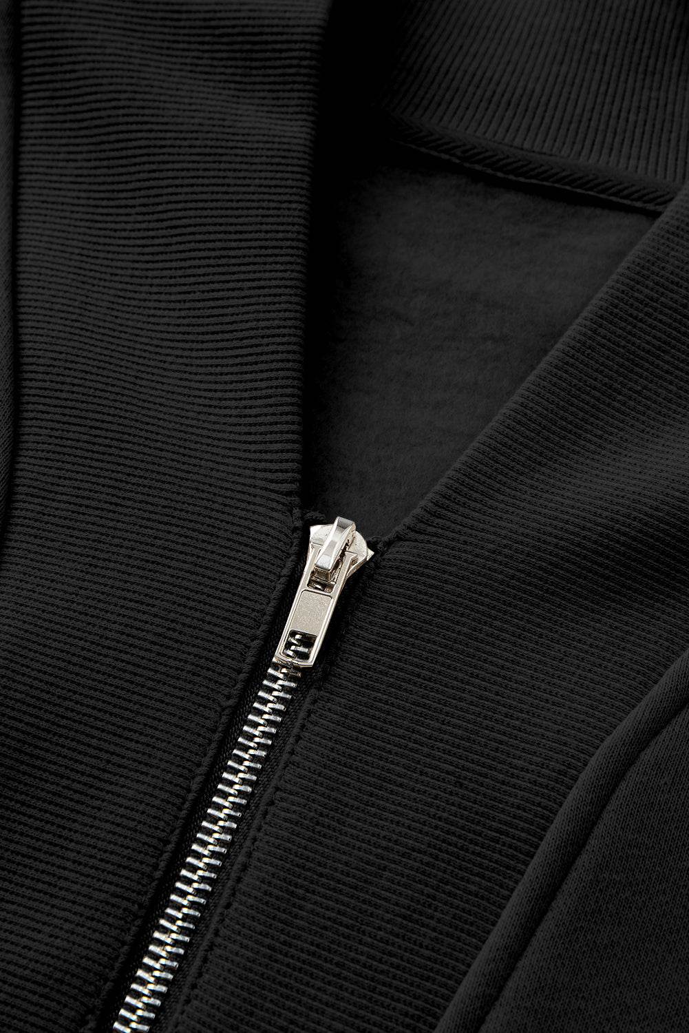 Quarter Zip Long Sleeve Top and Pants Set - DaTrendStore.Com