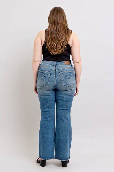 Judy Blue MR Tummy Control Vintage Wash Jeans - DaTrendStore.Com