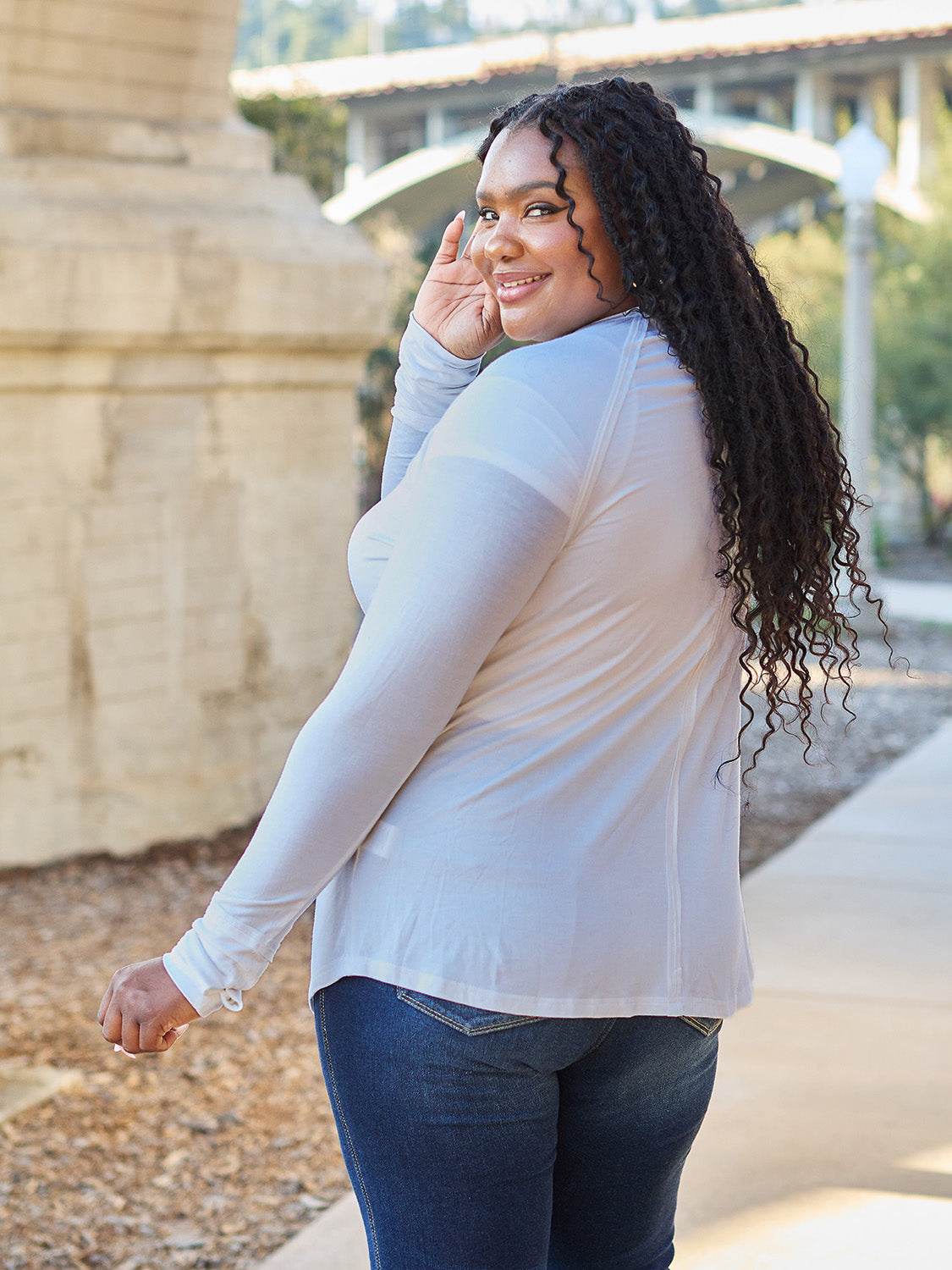 Basic Bae Full Size Round Neck Long Sleeve T-Shirt - DaTrendStore.Com