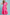 Umgee Contrast Trim Midi Dress with Tiered Ruffle Hem - Hot Pink