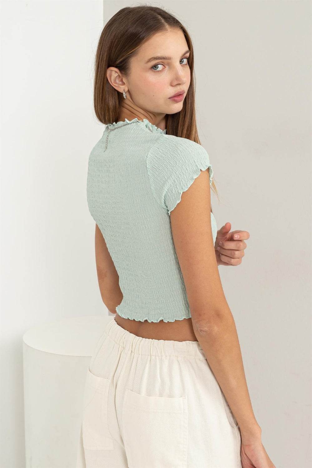HYFVE Lettuce Hem Crop Top - DaTrendStore.Com