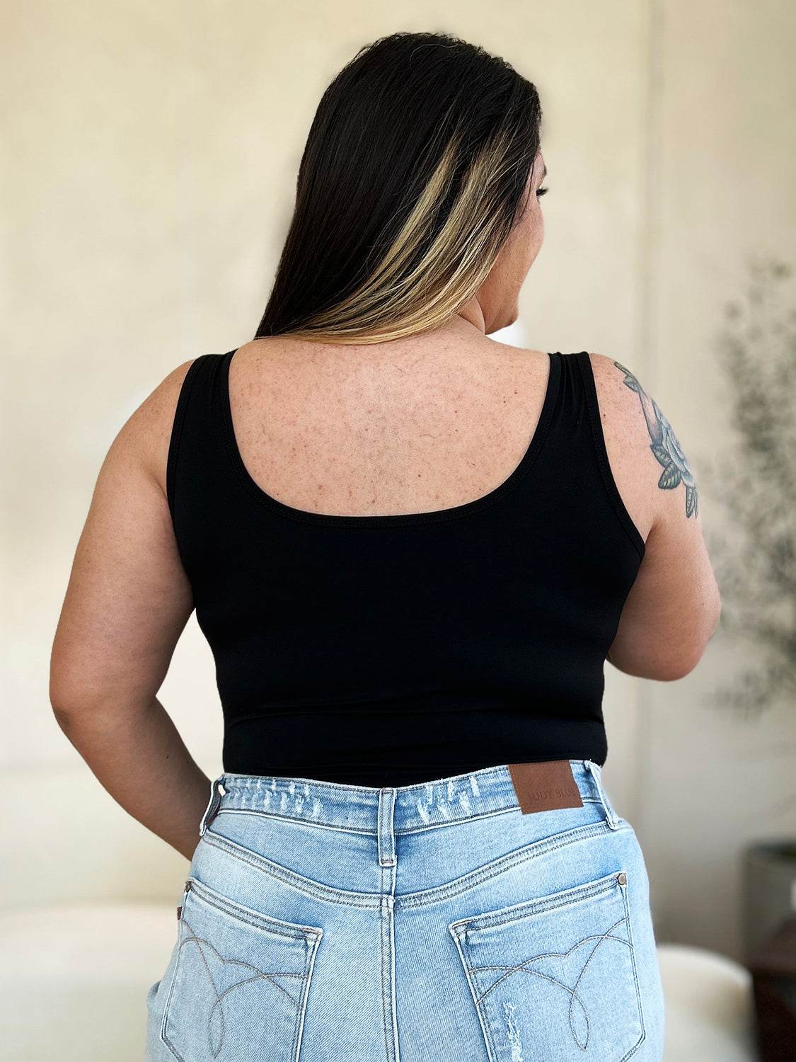 Basic Bae Full Size Square Neck Sleeveless Bodysuit - DaTrendStore.Com