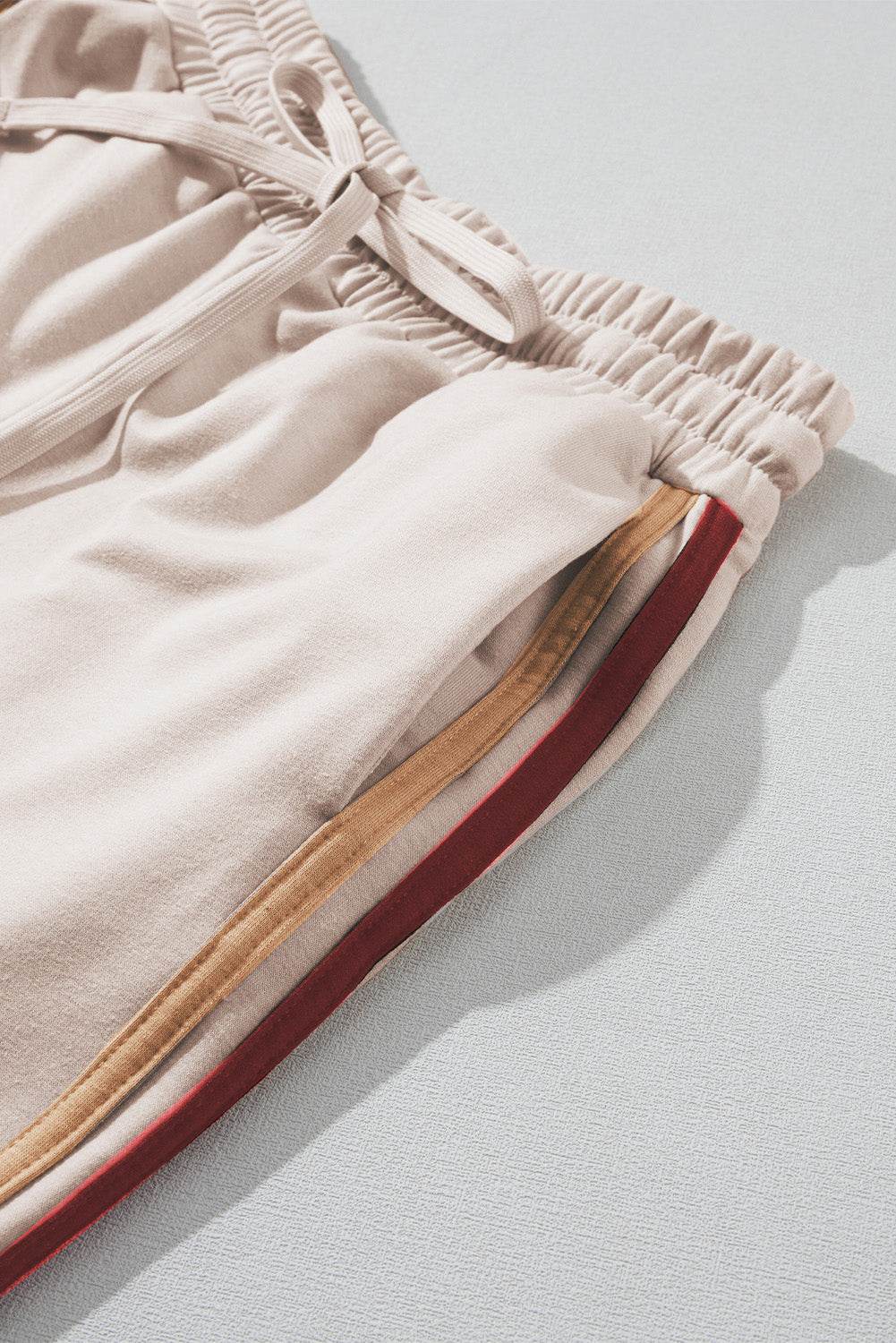 Striped Round Neck Sweatshirt and Drawstring Joggers Set - DaTrendStore.Com