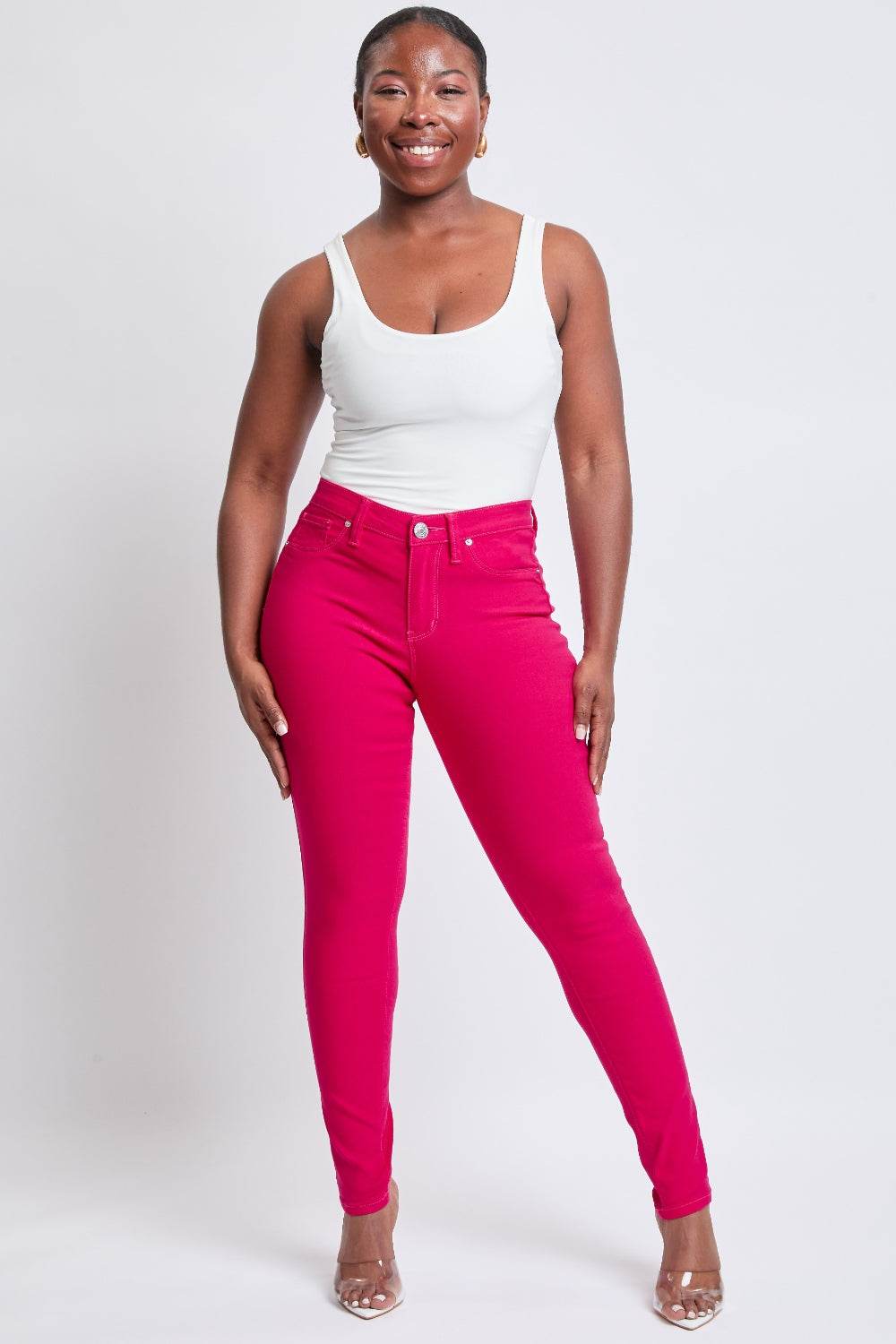 YMI Jeanswear Hyperstretch Mid-Rise Skinny Jeans - DaTrendStore.Com