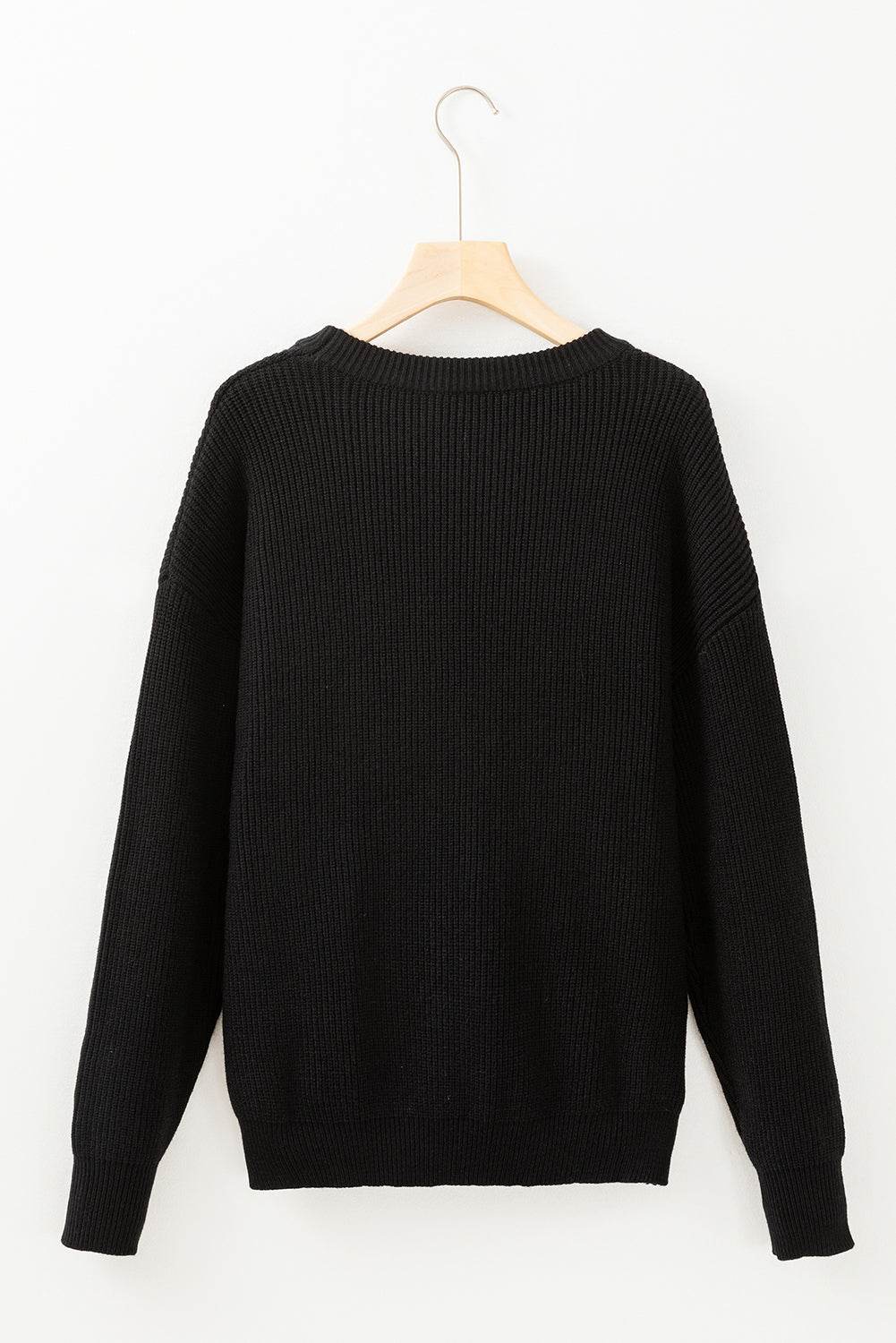 HELLO PUMPKIN Round Neck Long Sleeve Sweater - DaTrendStore.Com