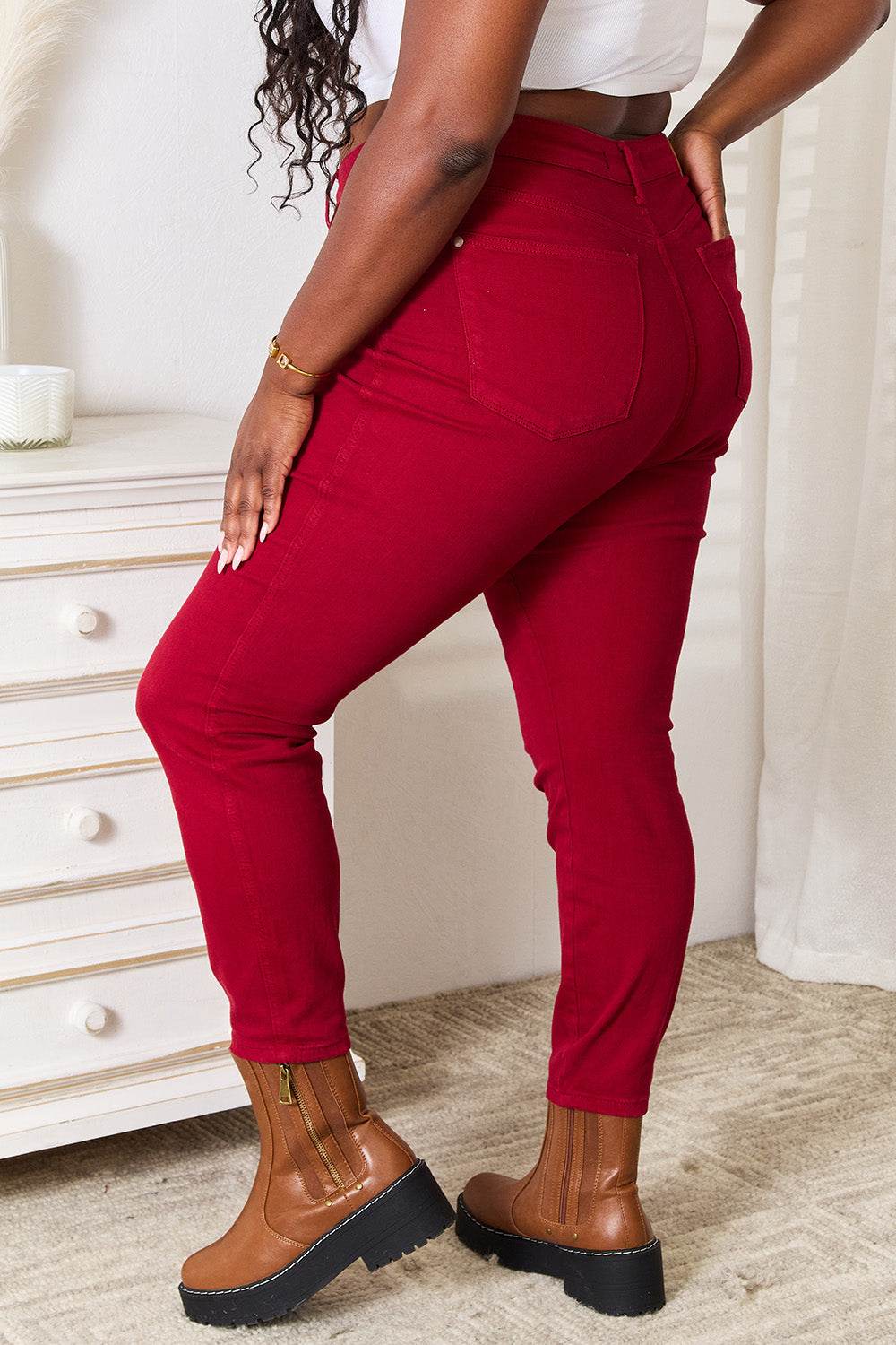 Judy Blue Full Size High Waist Tummy Control Skinny Jeans - DaTrendStore.Com