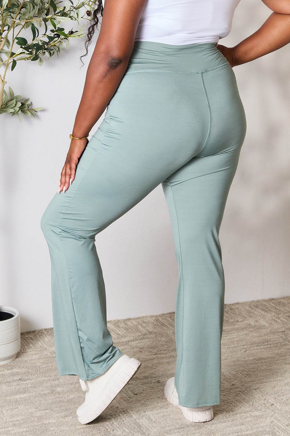 Heimish Full Size Wide Waistband Sports Pants - DaTrendStore.Com