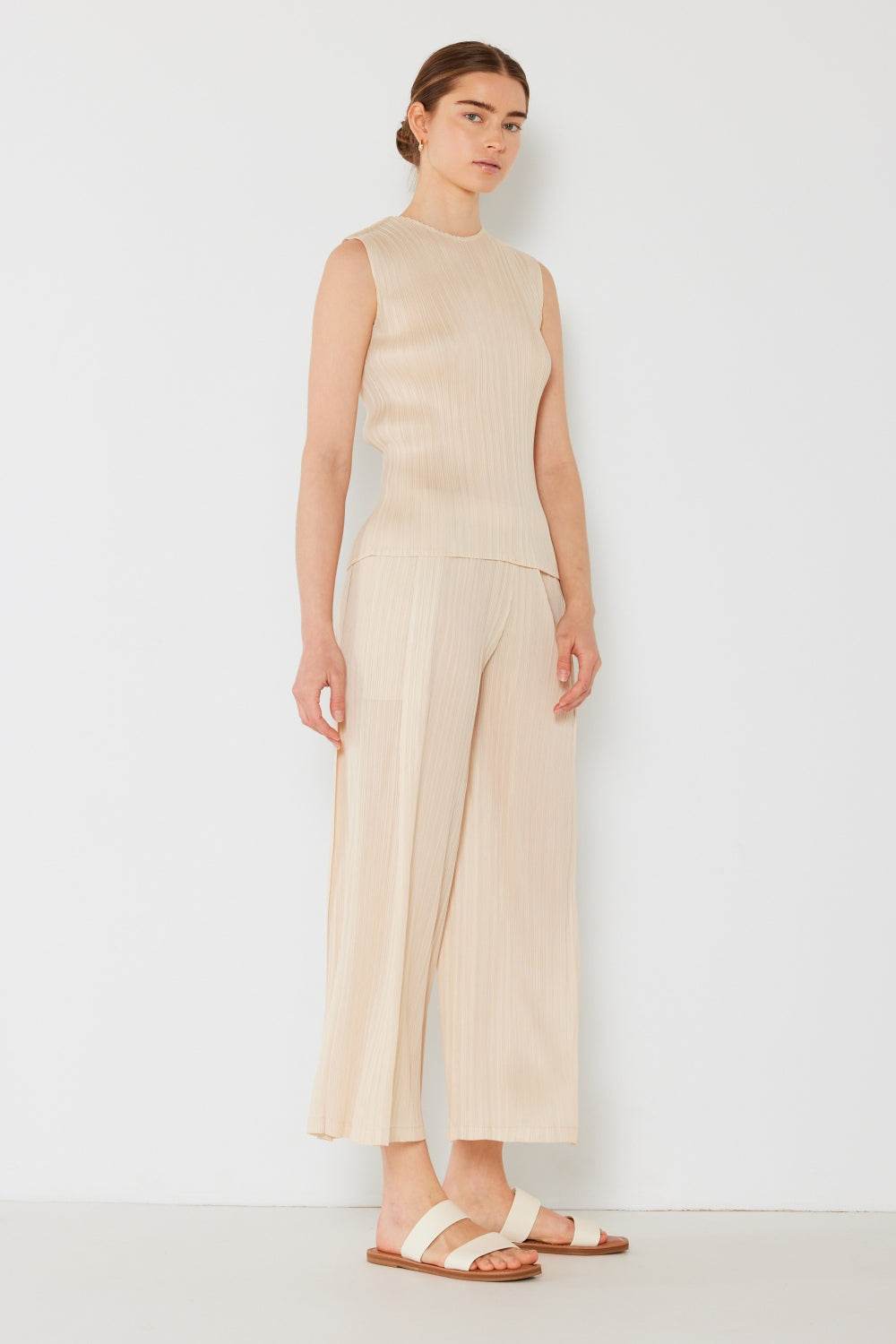 Marina West Swim Pleated Wide-Leg Pants with Side Pleat Detail - DaTrendStore.Com