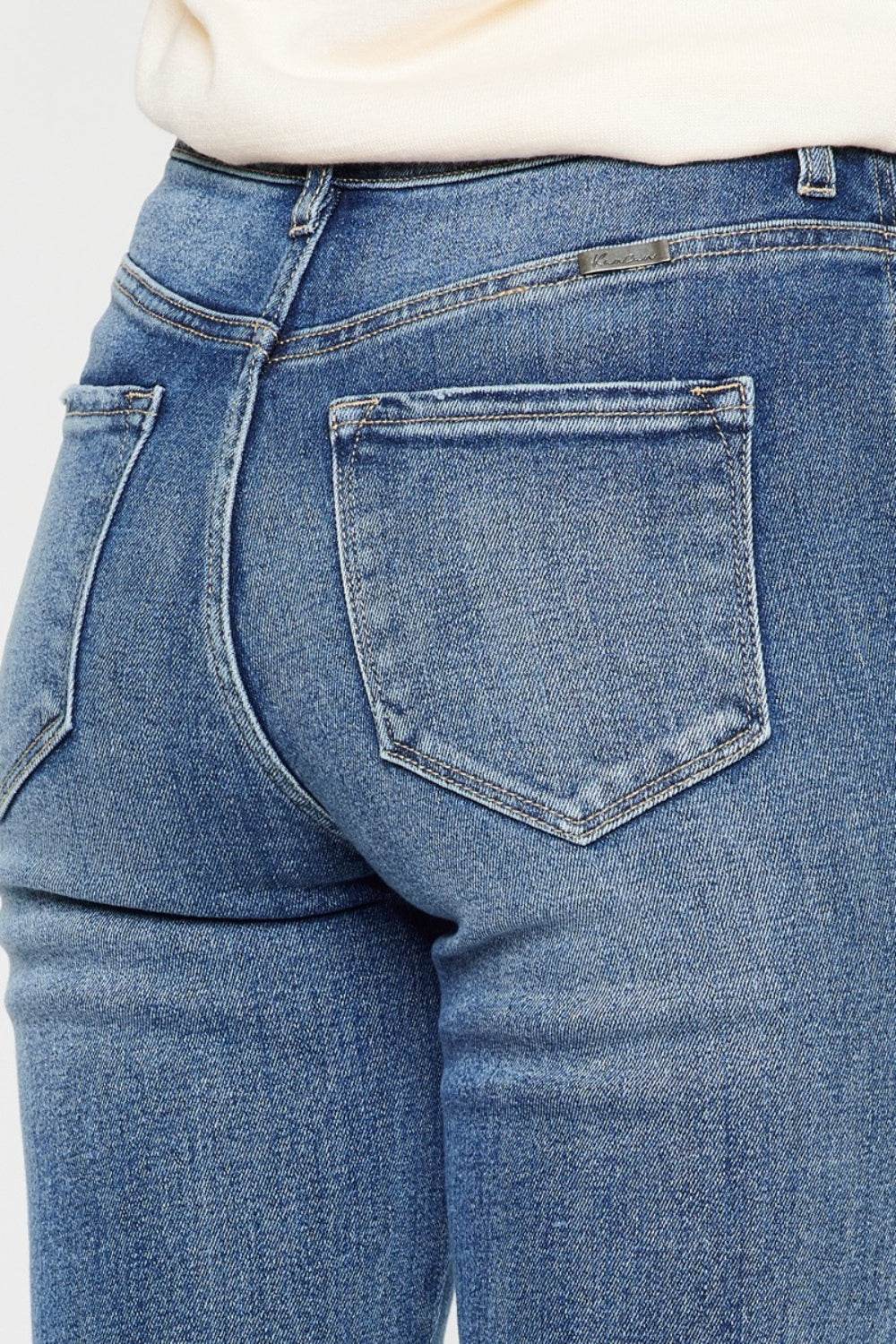 Kancan Cat's Whiskers High Waist Flare Jeans - DaTrendStore.Com