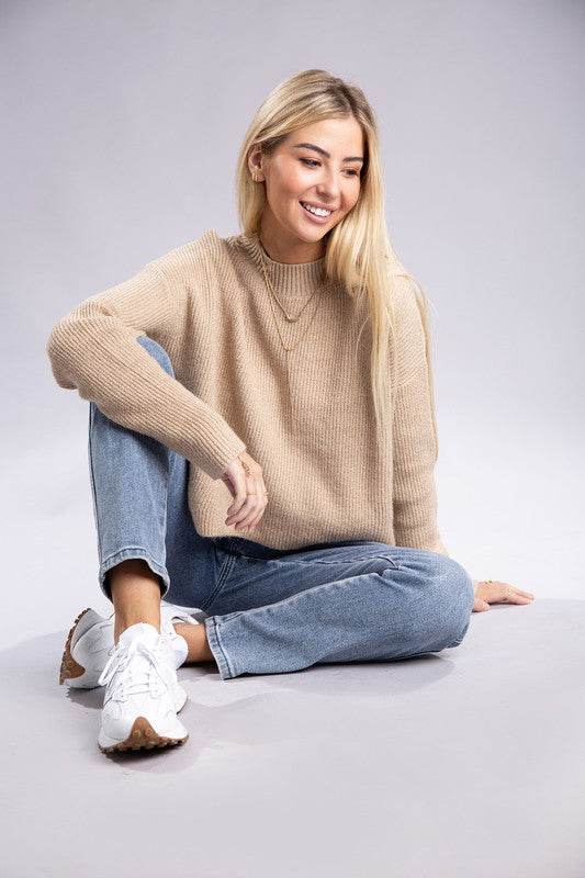 Mock Neck Pullover - DaTrendStore.Com