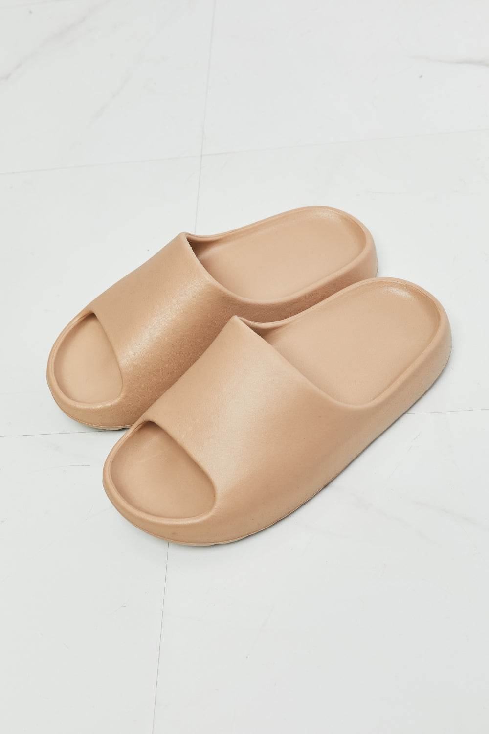 NOOK JOI In My Comfort Zone Slides in Beige - DaTrendStore.Com