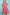 Umgee Tropical Floral Puff Sleeve Tiered Mini Dress - Pink Mix