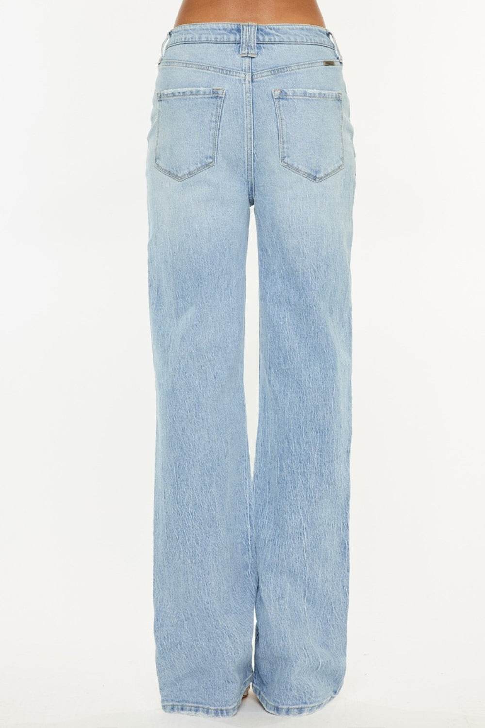 Kancan Distressed High Waist Straight Jeans - DaTrendStore.Com