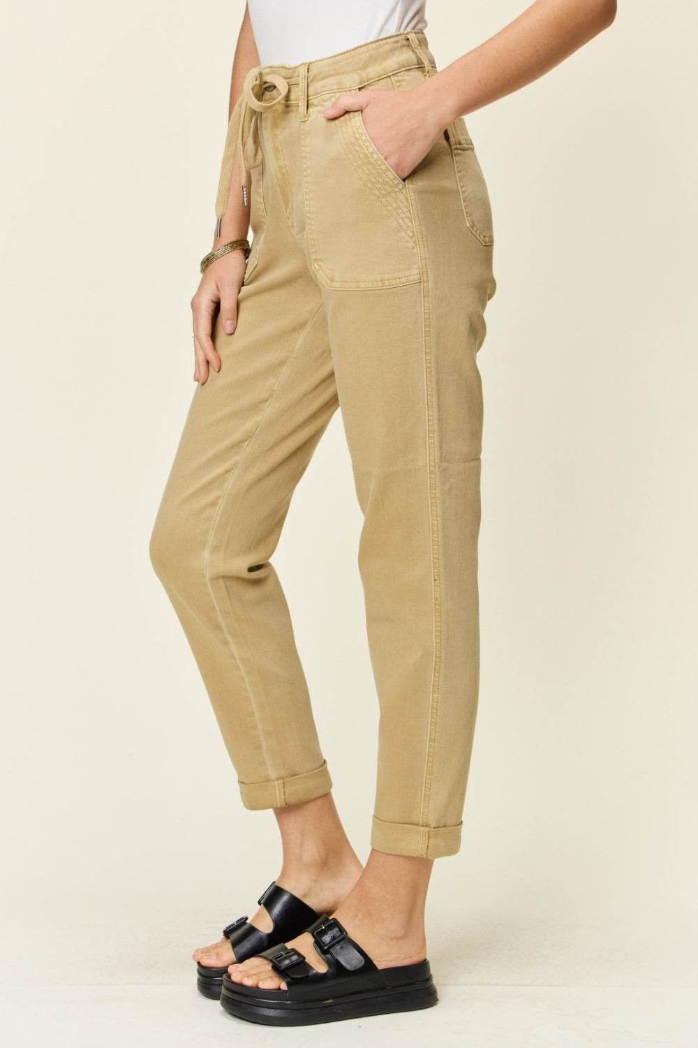 Judy Blue Full Size High Waist Jogger Jeans - DaTrendStore.Com