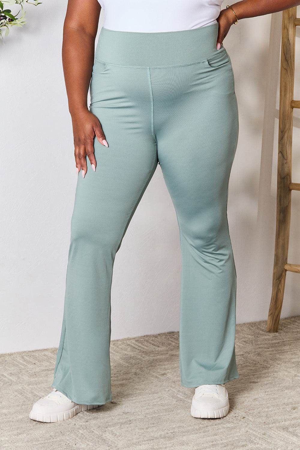 Heimish Full Size Wide Waistband Sports Pants - DaTrendStore.Com