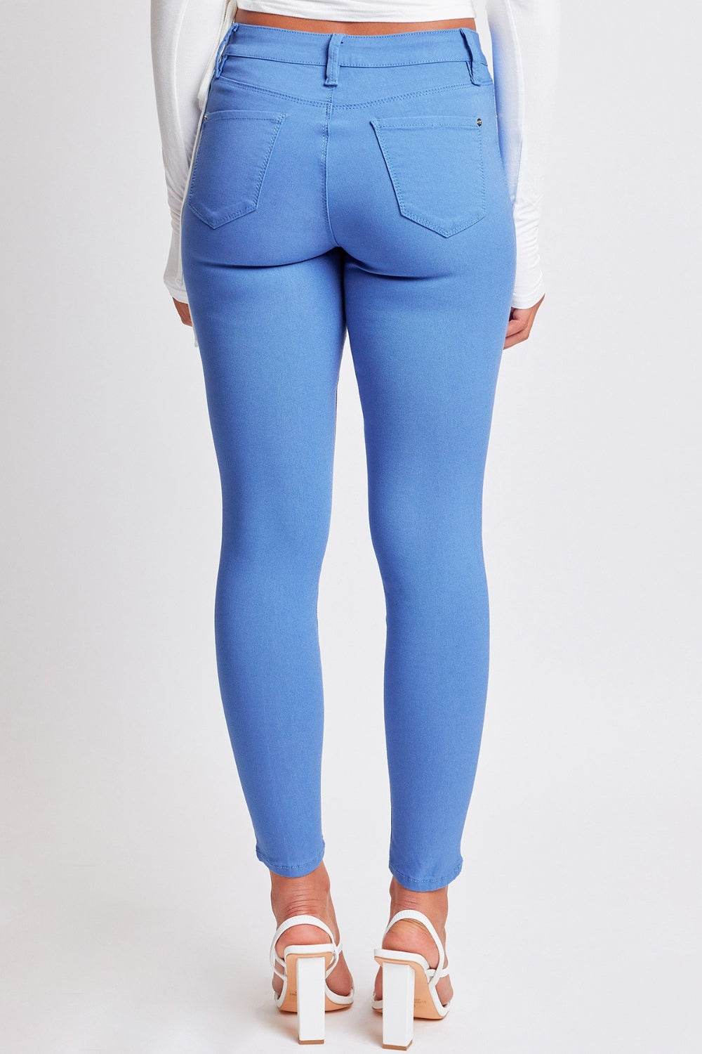 YMI Jeanswear Full Size Hyperstretch Mid-Rise Skinny Pants - DaTrendStore.Com