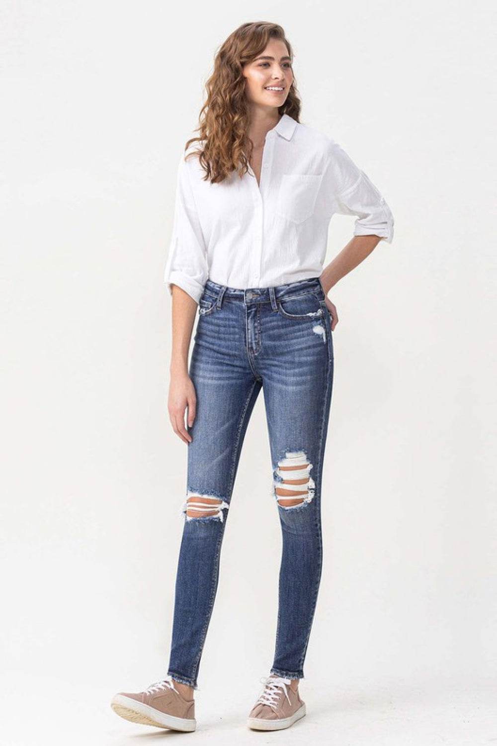 Lovervet Hayden Full Size High Rise Skinny - DaTrendStore.Com