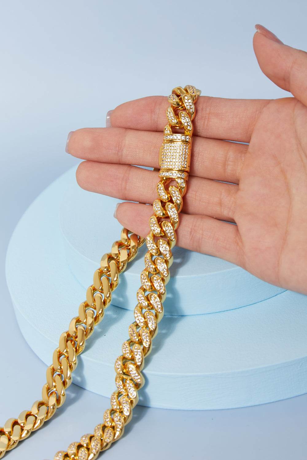 Brass Curb Chain Necklace - DaTrendStore.Com