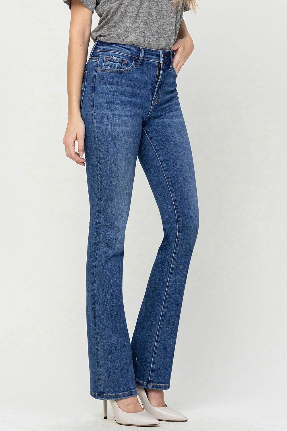 Vervet by Flying Monkey High Waist Bootcut Jeans - DaTrendStore.Com