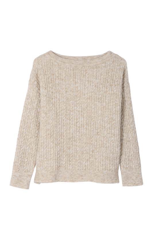Oversize cable sweater - DaTrendStore.Com