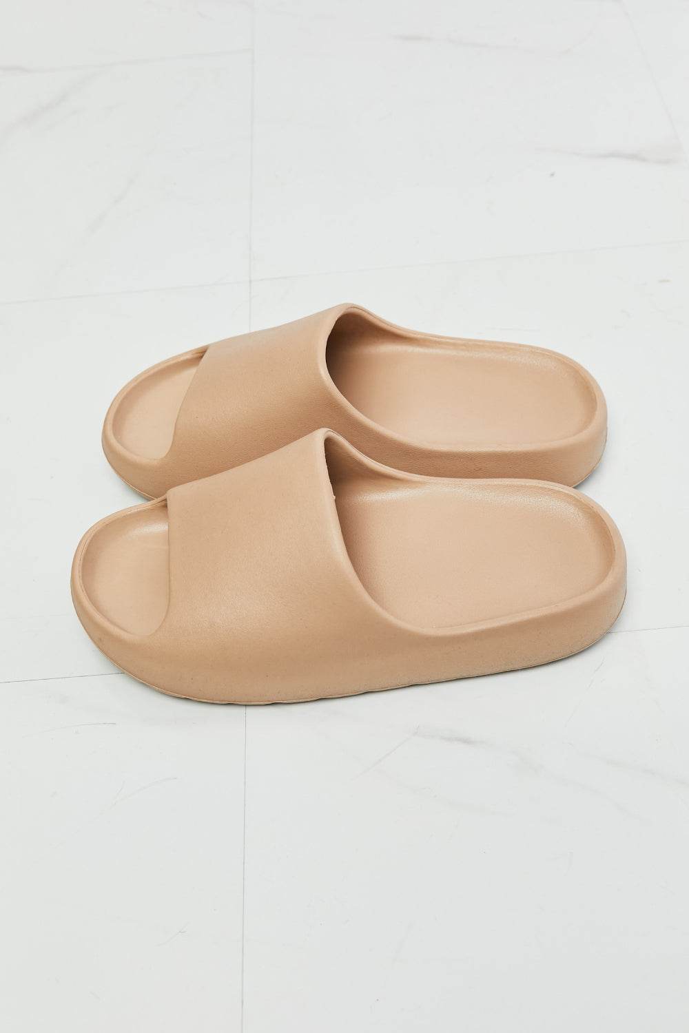 NOOK JOI In My Comfort Zone Slides in Beige - DaTrendStore.Com