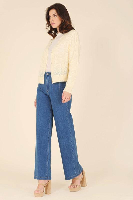 Wool blended sheer cardigan - DaTrendStore.Com