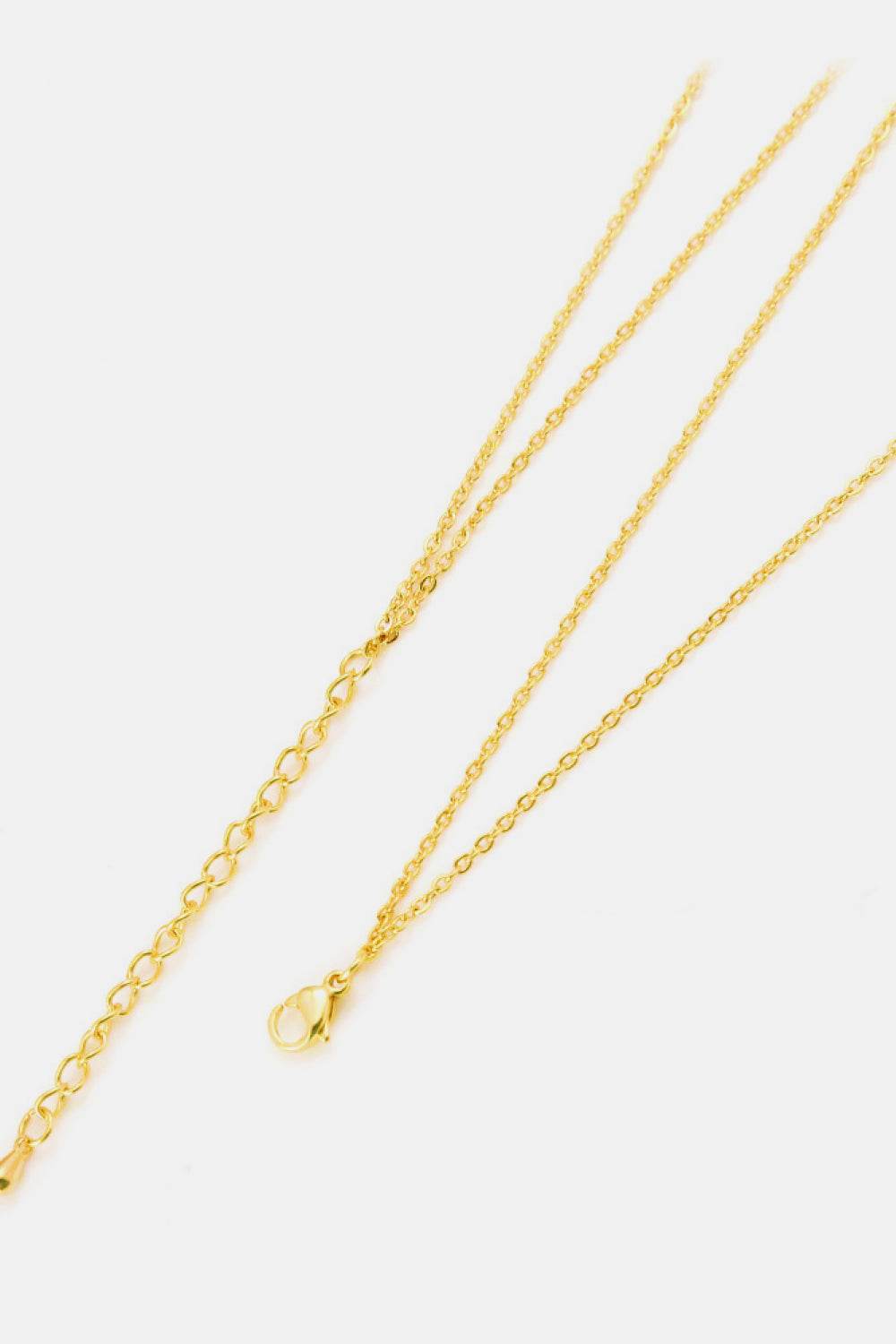 Linked Ring Pendant Chain Necklace - DaTrendStore.Com