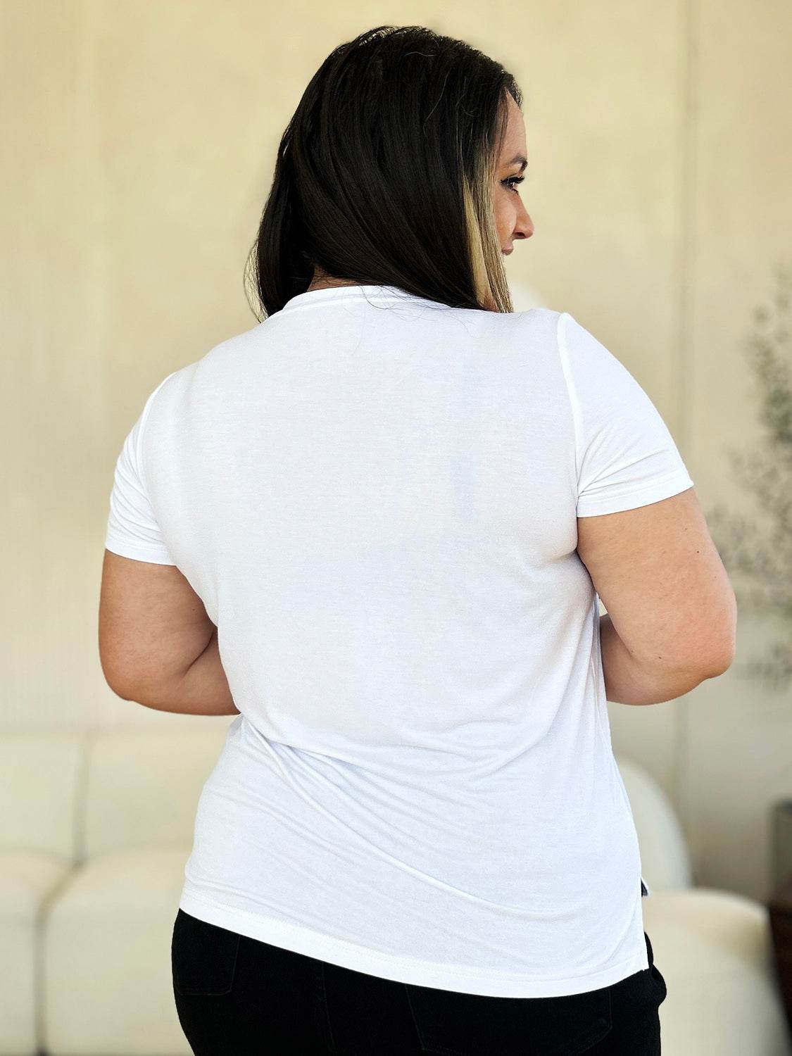 Basic Bae Full Size Round Neck Short Sleeve T-Shirt - DaTrendStore.Com