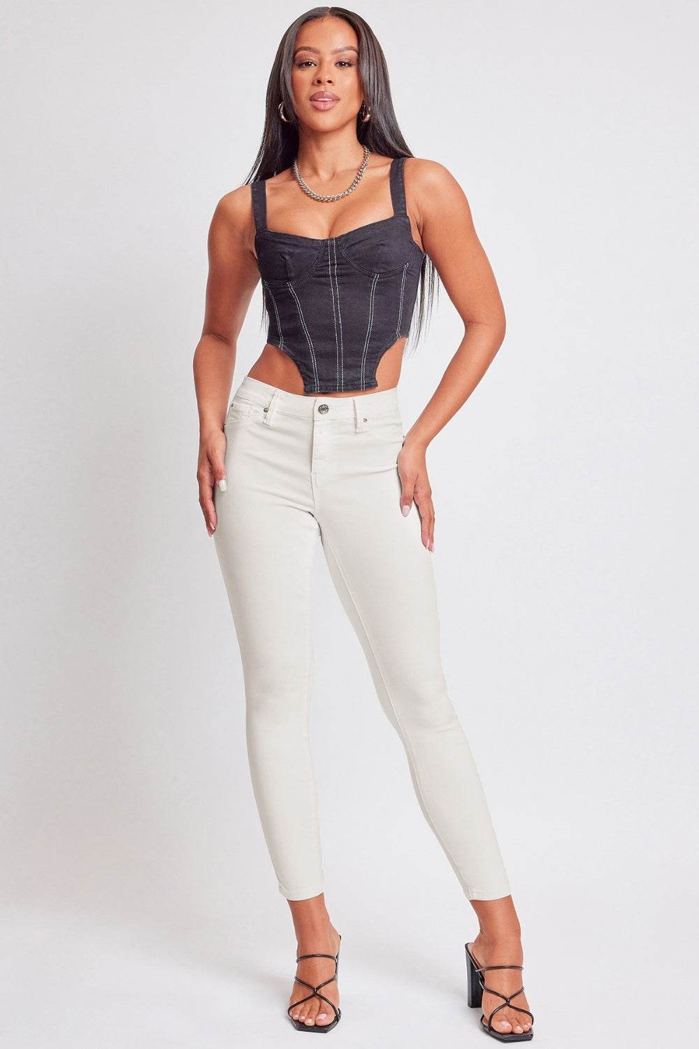 YMI Jeanswear Hyperstretch Mid-Rise Skinny Jeans - DaTrendStore.Com
